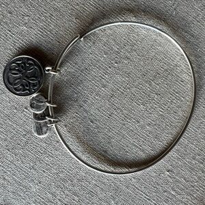 Alex & Ani Brushed Silver Charm Bangle Bracelet